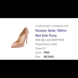 CHRISTIAN LOUBOUTIN
Escarpic Spike 100mm heel